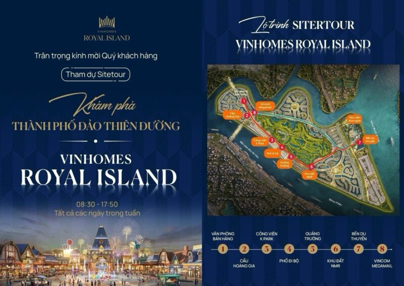 Tiến Độ Vinhomes Royal Island Vũ Yên tháng 7/2024